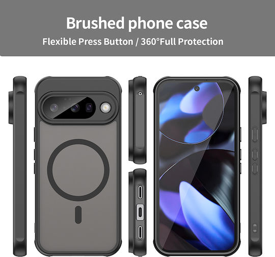 Techsuit Halofrost II Umschlag Rückseite Kunststoff Schwarz (Google Pixel 10)