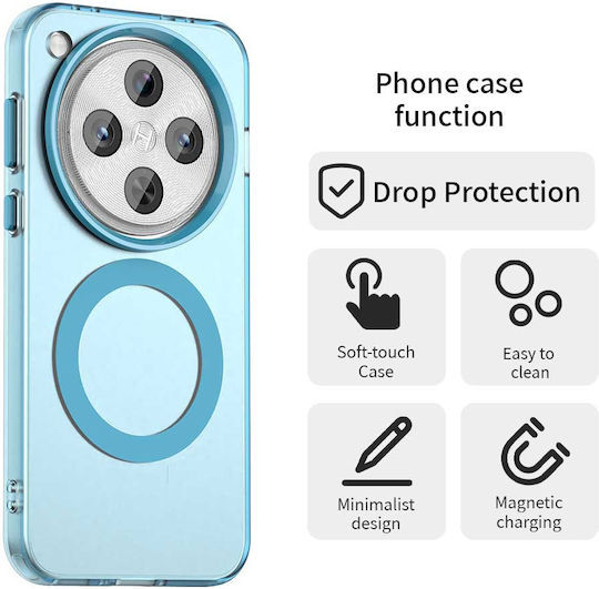 Techsuit Umschlag Rückseite Silikon Blau (Oppo Find X8 Pro)