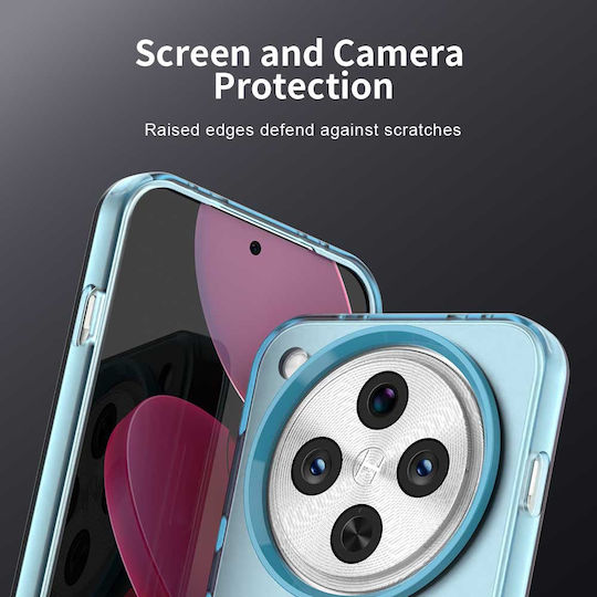 Techsuit Umschlag Rückseite Silikon Blau (Oppo Find X8 Pro)
