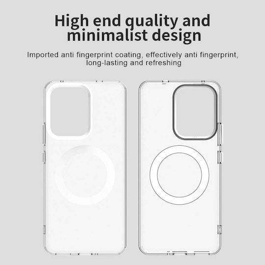 Techsuit Back Cover Silicon Alb (Oppo Reno13 F / FS)