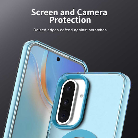 Techsuit Umschlag Rückseite Silikon Blau (Galaxy A56)