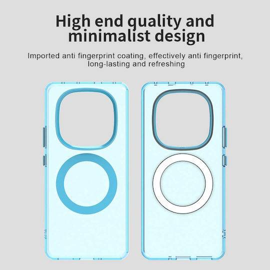 Techsuit Umschlag Rückseite Silikon Blau (Redmi Note 14 Pro 4G)
