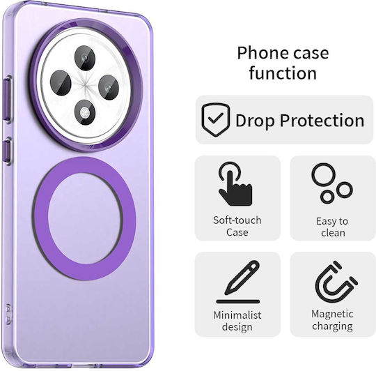 Techsuit Back Cover Σιλικόνης Μωβ (Oppo Reno12 F / FS)