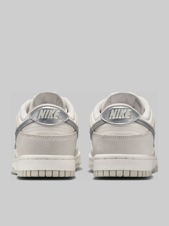 Dunk Low Sneakers Silver Swoosh