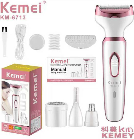 Kemei KM-6713 Electric Shaver Body / Face Rechargeable