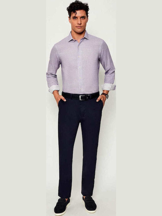 Παντελόνι Chino Ελαστικό σε Slim Εφαρμογή Navy Μπλε