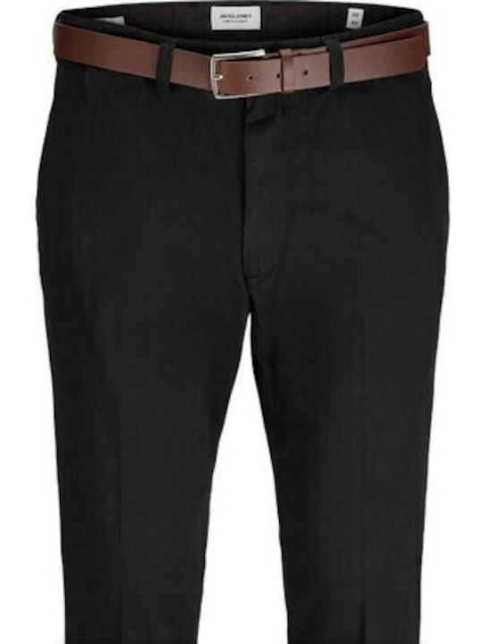 Men's Elastic Black Chino Trouser