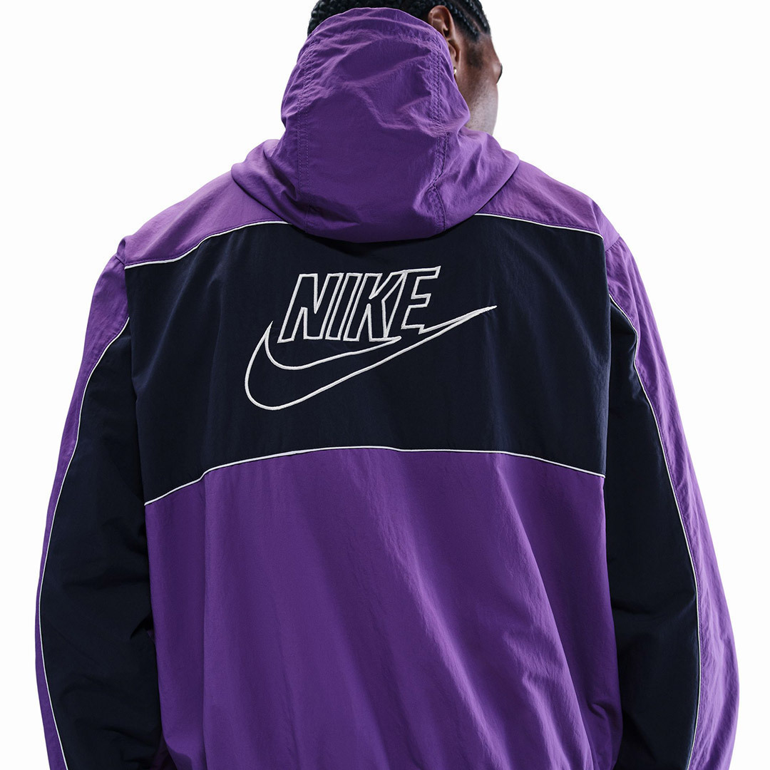 nike purple and black jacket