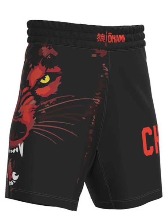 Okami Kurz Männer Kampfsport Leggings Schwarz