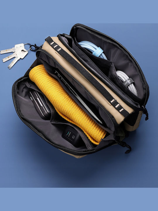 Geantă De Umăr / Tip Crossbody Bej Pentru Bărbați