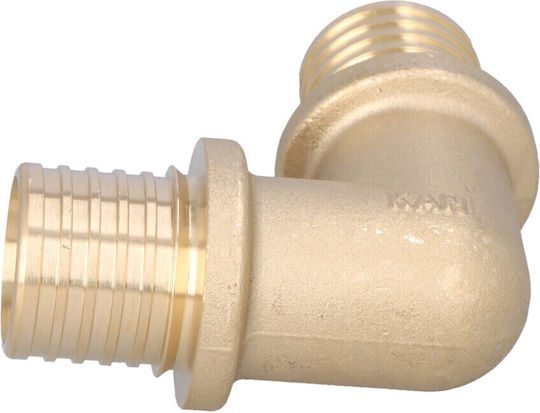KAN-therm Γωνιακή σύνδεση σωλήνα Messing CJK820