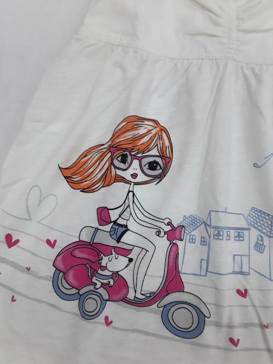 Kinder-Set mit Shorts Sommer 2Stück Weiß