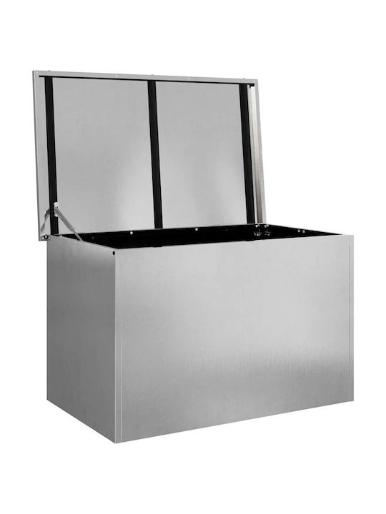 vidaXL Außenlagerbox Metall Silver L80xB50.5xH50cm