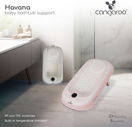 Moni Bath Support Havana with Thermometer White
