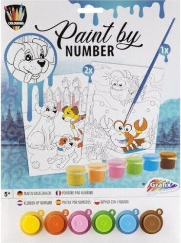 Grafix Malerei Puppies And The Aquatic World für Kinder 5+ Jahre+ Jahre
