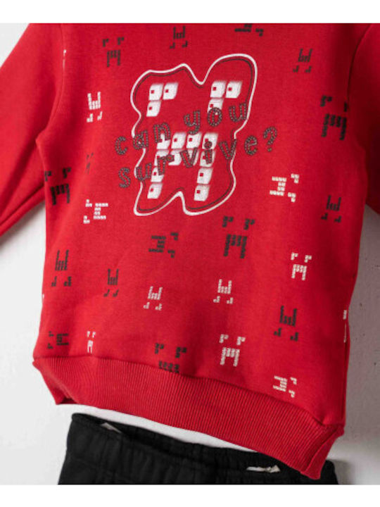 Nek Kids Wear Σετ Φόρμας Κόκκινο