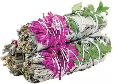 White Sage Smudge Stick Incense Stick Sage Dahlia
