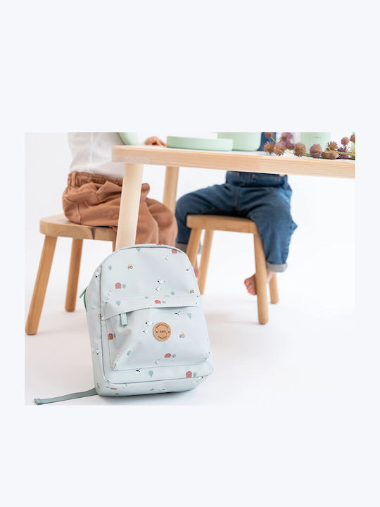 Saro Kindergarten School Bag Funny Farm Mint 29x21x9cm 75000