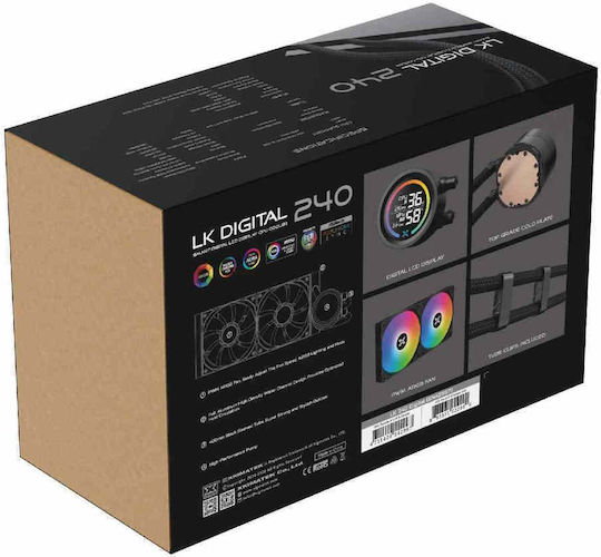 Xigmatek LK 240 Digital Water Cooling AIO CPU with 2 120mm Fans and ARGB Lighting