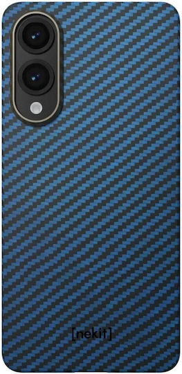 Samsung Galaxy S25 Edge Nekit Fiber Hartes Magsafe Aramid Fiber 1mm 1500d Kevlar Blau