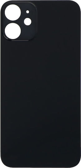 Apple Iphone 12 Mini Battery Door Adhesive Large Hole Black Logo Oem