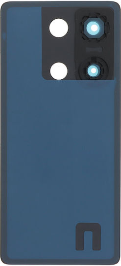 Xiaomi Redmi Note 13 Pro 4G Battery Door + Battery Door Adhesive + Back Camera Lens Bezel Midnight Black OEM