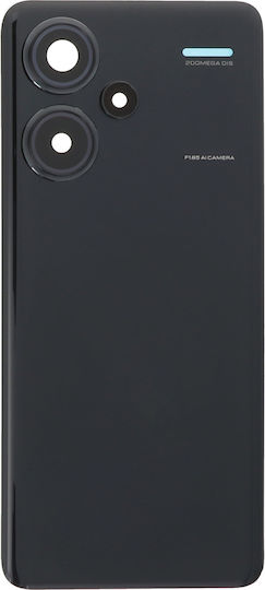 Xiaomi Redmi Note 13 Pro+ 5G Batterietür + Batterietür Klebstoff + Rückkamera Objektivrahmen Mitternachtsschwarz Oem