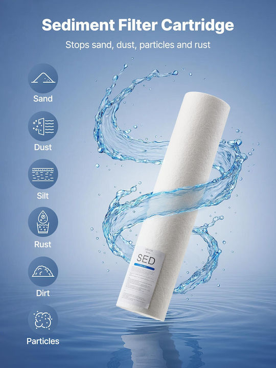 Vevor Water Filter Replacement made of Polypropylene 20" 2pcs