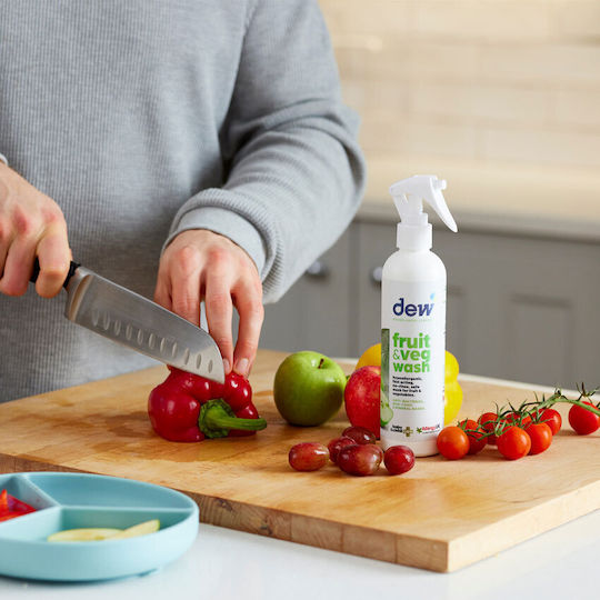 Dew Fruit & Veg Wash Дезинфекциращ Почистващ Спрей за Плодове и Зеленчуци Без Токсични Химикали 250ml