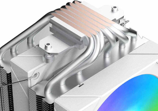 Xigmatek CPU Cooler for Socket AM4/AM5/1200/115x/1700 with RGB Lighting White