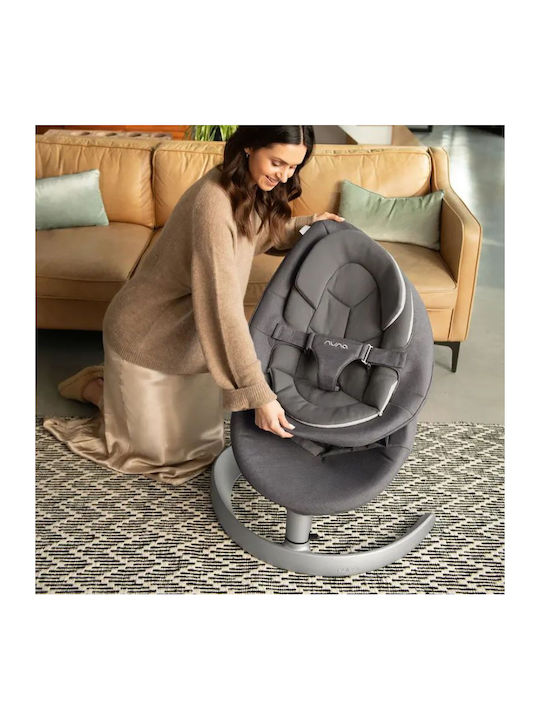 Nuna Χειροκίνητο Relax Μωρού Leaf Grow Granite για Παιδί έως 9kg