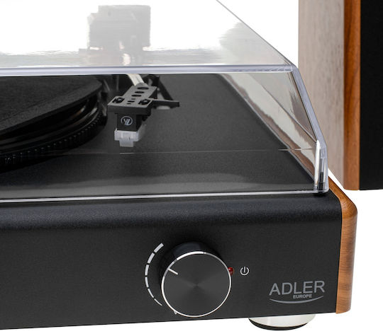 Adler AD-1915 AD 1915 Грамофон с Предусилвател и Вградени говорители Кафяв