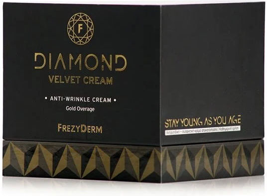 Frezyderm Diamond Velvet Gold Cremă de Față pentru Hidratare, Anti-Îmbătrânire și Reconstrucție cu Acid Hialuronic și Colagen 50ml