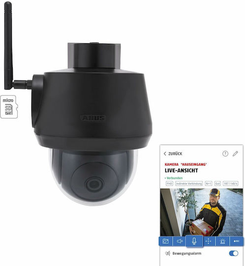 Abus PPIC52520B IP Surveillance Camera Wi-Fi 4K Waterproof with Two-Way Communication