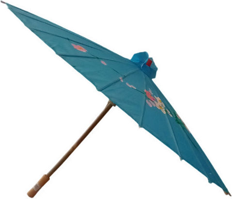 Kokoracostume Carnival Accessory Geisha Umbrella 54cm Turquoise