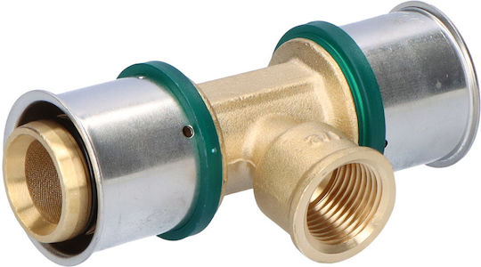 Brass Tee Gw Ultrapress 32 Rp1/2"