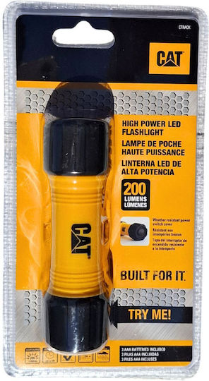 CAT Wiederaufladbar Taschenlampe LED IPX4 mit maximaler Helligkeit 200lm Ctrak