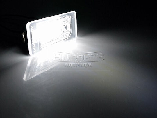 Einparts Светлини за регистрационната табела LED 12V за Alfa Romeo Брера / Паяк BMW E87 / Z4 Fiat Croma / Grande Punto / Linea / Marea / Multipla / Punto Evo / Seicento Mini Клубман / Сънародник / Пейсмън Opel Астра / Корса / Мерива / Тигра / Вектра 2бр