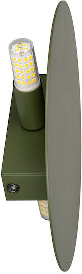 TK Lighting Luna Κλασικό Φωτιστικό Τοίχου Πράσινο