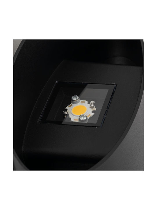 TK Lighting Модерен Осветително тяло За стена с вграден LED Черен