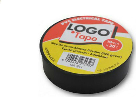 Logo Insulation Tape 19mm x 20m PVC Black