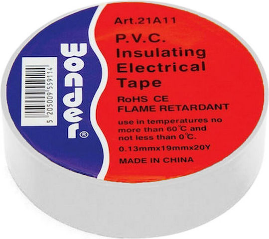 VK Lighting Insulation Tape 19mm x 20m White