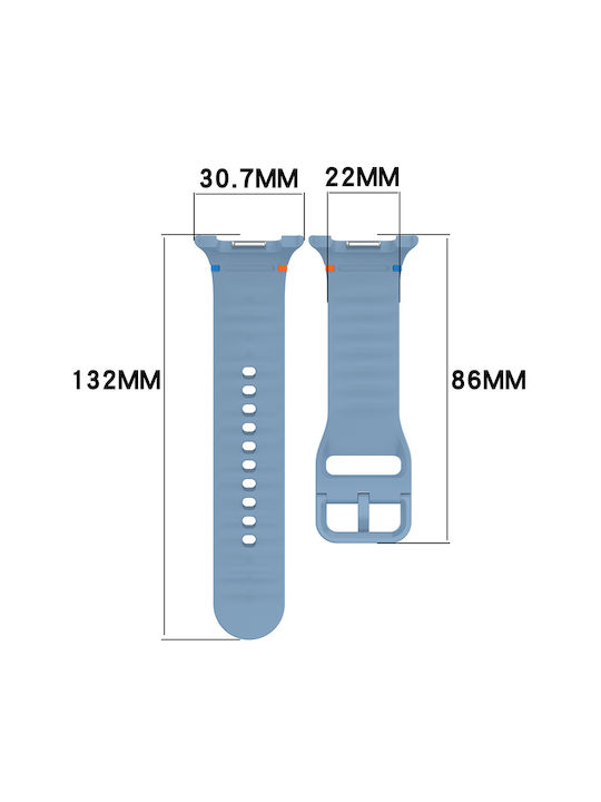Techsuit Silikon Tragbares Band Grau (Samsung Galaxy Watch8 40mm, Watch8 44mm, Watch8 Classic)
