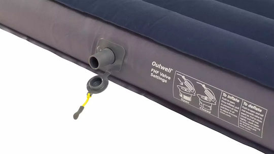 Outwell Inflatable Sleeping Mattress Double 205x140x12εκ. Blue