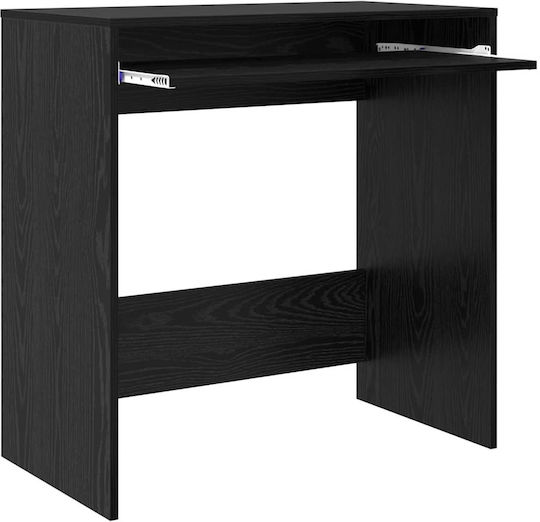 Γραφείο Υπολογιστή Lumarko Ξύλινο Μαύρη Δρυς 77.5x43x79εκ.