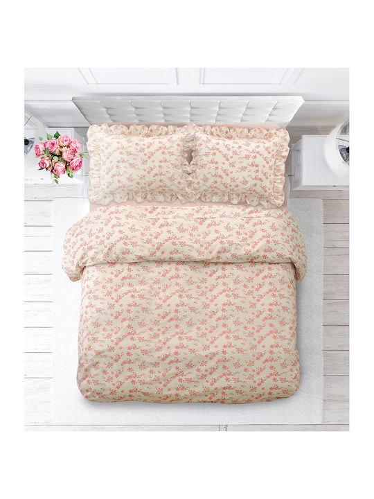 Makis Tselios Home Duvet Set Single 160x240cm France Ecru 2pcs