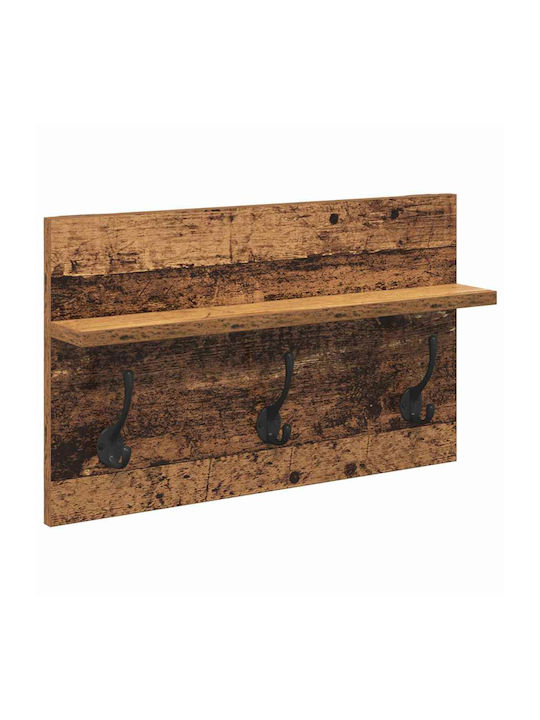Entry Furniture with Mirror & Bench Coffee 90x31x46.5cm