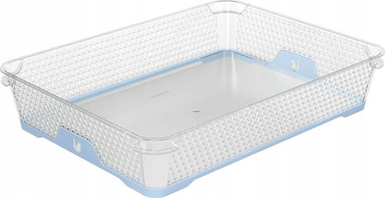 Keeeper Пластмасова Прозрачна Складова Кошница 36x36x7см