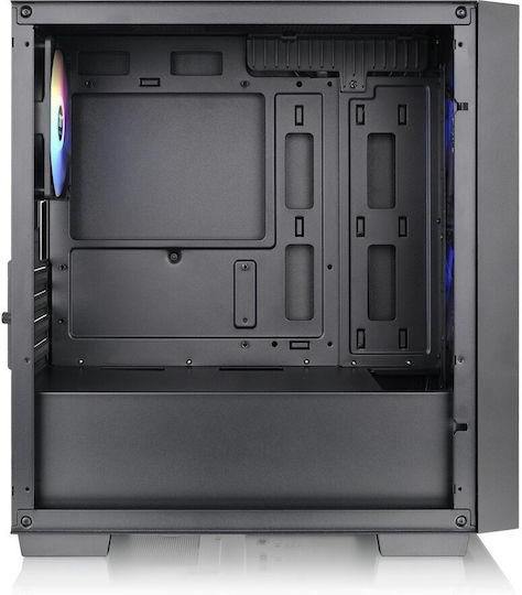 Thermaltake Versa H16 TG ARGB Gaming Micro Tower Computer Case with Side Window Black
