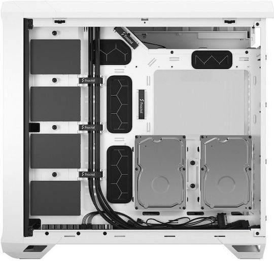 Fractal Design Torrent Gaming Midi Tower Computer Case with Side Window White TG Clear